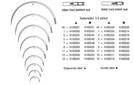 Nål 1/2c rund d.ø. 9