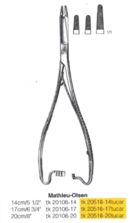 Nåleholder mathieu-olsen 20cm, hm. 20516-20