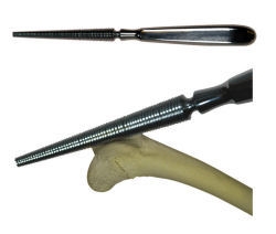 Trochlea rasp,max d: 11mm, min d: 5mm, 001020