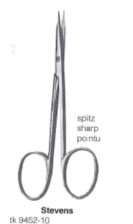 Stevens tenotomisaks, rett, spiss, 10cm, 9452-10
