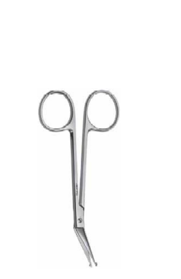 Øyesaks, vinklet, butt, butt, 11,5cm Geuder 19510