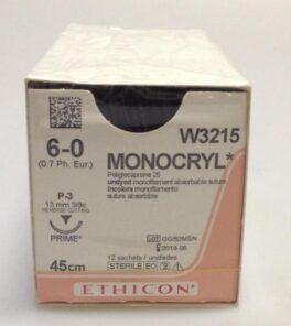 Monocryl 6-0 P-3, W3215