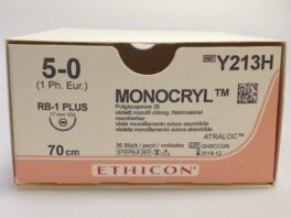Monocryl 5-0 RB-1, 70cm Y213H