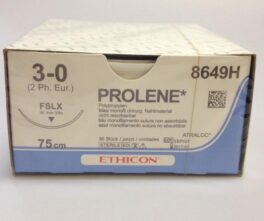 Prolene 3-0 FSLX, 75cm, 8649H