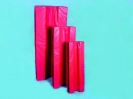 Ultralydleie rød, str. 2, 100x35x14cm for medium hund