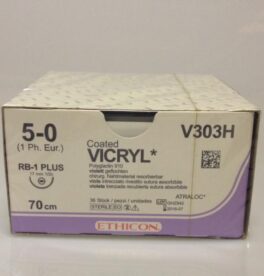 Vicryl 5-0 RB-1, 70cm V303H, lilla