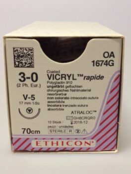 Vicryl rapid 3-0 V-5, 70cm, OA1674G