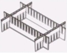 Skillevegger 2x2 til akutt/anestesitralle
