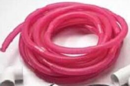 Slange for avsug, rosa, 19mm