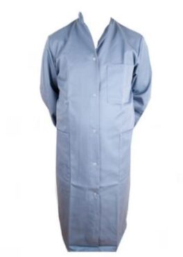 Frakk/Kittel dacron grå/blå, str. 56