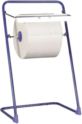 Gulvstativ for verkstedrull, blå, rustfritt stål