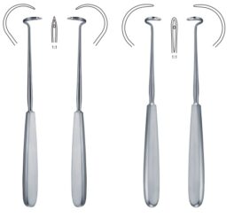 Deschamps nål 20cm venstre, spiss