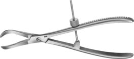 Forceps with thread fixation, 23cm FO125R