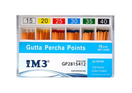 iM3 Gutta percha 28mm 15-40, 120 stk.