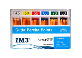 iM3 Gutta percha 28mm 45-80, 120 stk.
