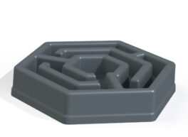 Hexa bowl matskål for matslukere, grå