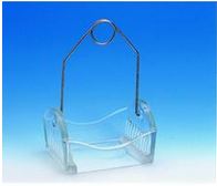 Holder i glass for 10 objektglass til fargesett, 2481