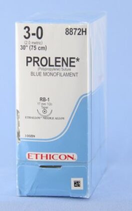Prolene 3-0 RB-1, 75cm 8872H