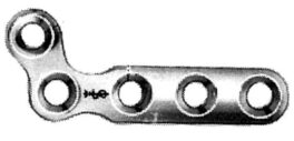 L-Plate for 2,7mm skruer, 5hull, ob- høyre, LN024S
