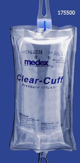 Clear Cuff, 1000ml w/squeeze bulb and 3-way stopcock, 175500