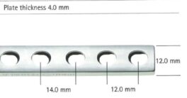 Plate for 3,5mm skruer, 9hull, 110mm, VN239S