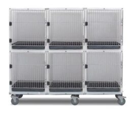 Shor-line 6 Unit  "Quick Clean Plastic Kennel" Assembly