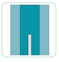 Splittlaken 150x125cm, splitt m/lim 7x45cm, 15stk, 778900