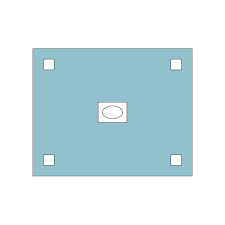 Splittlaken 200x150cm, splitt m/lim 7x65cm Barrier 60502