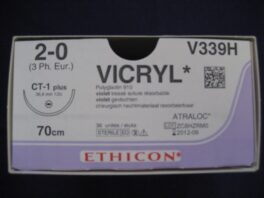 Vicryl 2-0 CT-1 pluss, 70cm V339H