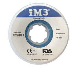 iM3 Latex Power Chain for ortho buttons - Blue