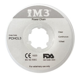 iM3 Latex Power Chain for ortho buttons - Clear