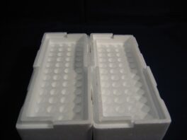 Transportesker, isopor for 48glass