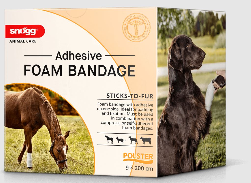 Animal Foam Bandage Adhesive 9cm X 2m - Jan F Andersen