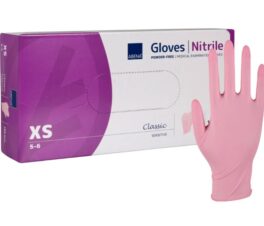 Hansker ROSA nitril u/pudder XS, Abena