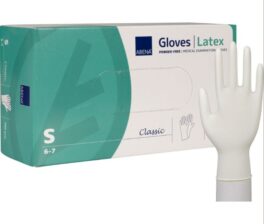 Hansker latex u/pudder S, Abena