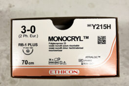 Monocryl 3-0 RB-1, 17mm, 70cm Y215H