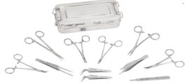 Feline Spay kit with Instrument box