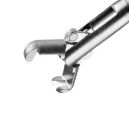 Endoskop rat tooth forceps, 1x2teeth, 1,0x1200mm